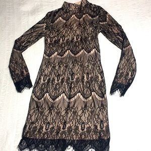 black lace dress